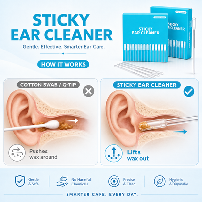 sticky tip ear wax remover