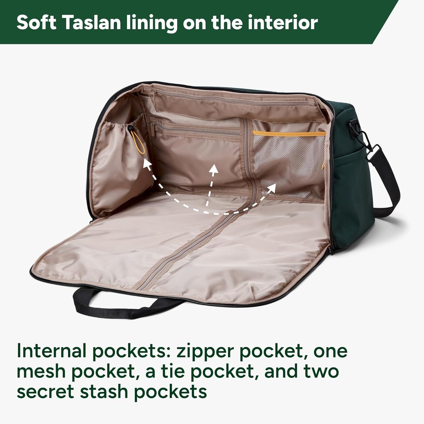 Convertible 2-in-1 Premium Garment Duffel Weekender Bag 45L | Wrinkle-