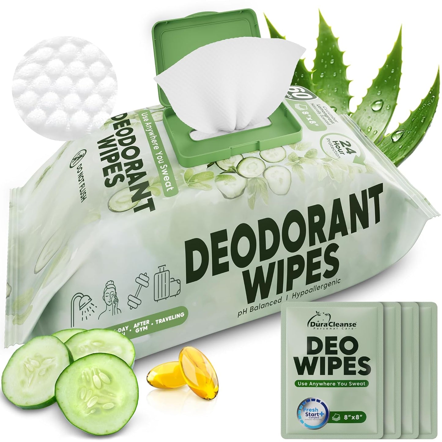 Deodorant wipes
