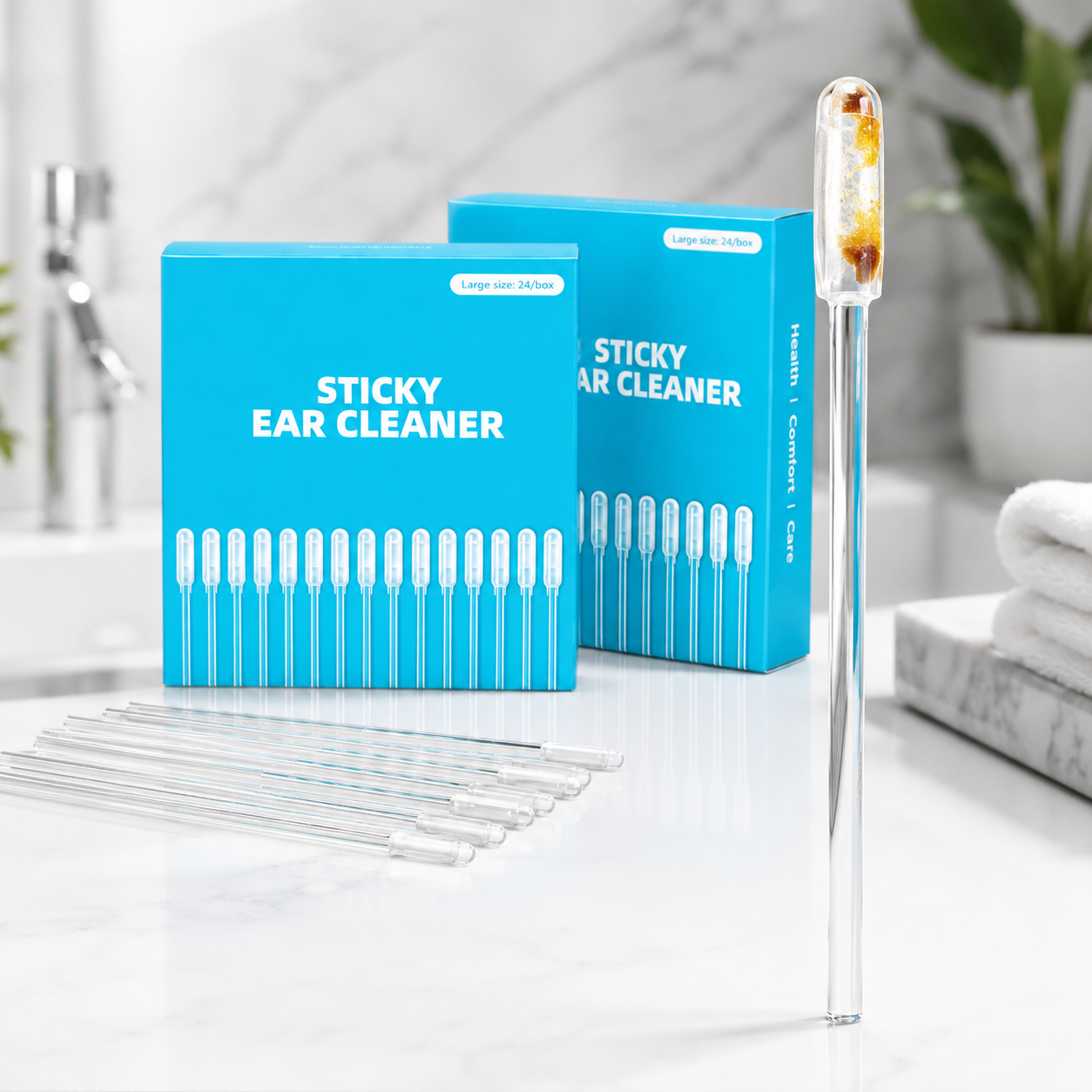 sticky tip ear wax remover