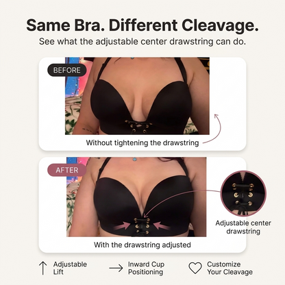 Drawstring Push-Up Bra
