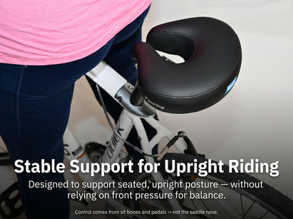 Comfort Series Noseless Bike Saddle for Commuter Bikes, and Beach Cruisers